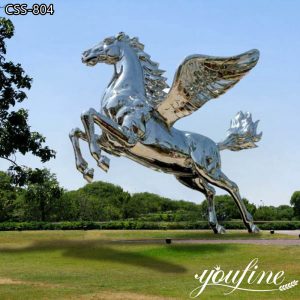  » Mirror-like Metal Pegasus Statue Garden Decor for Sale CSS-804