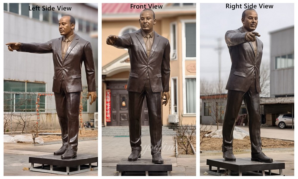 Photos of the finished 4-meter-tall Ethiopian Prime Minister sculpture