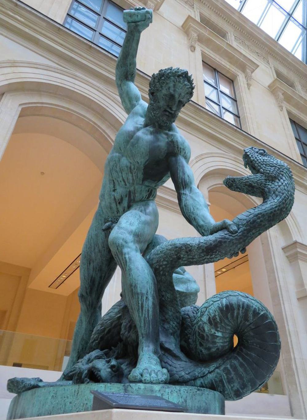 Pierre Puget Hercules and Hydra Sculpture
