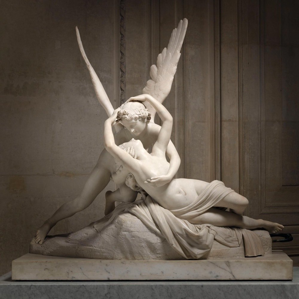 Psyche Revived by Cupid's Kiss by Antonio Canova