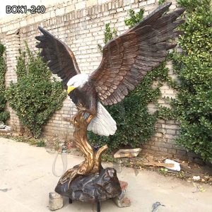  » Realistic Large Bronze Eagle Statue Garden Decor Supplier BOK1-240