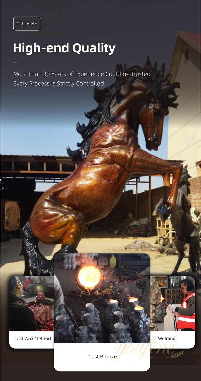 life size horse sculpture