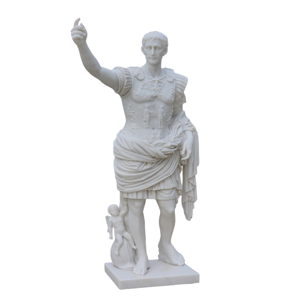 Roman Augustus Marble Statue