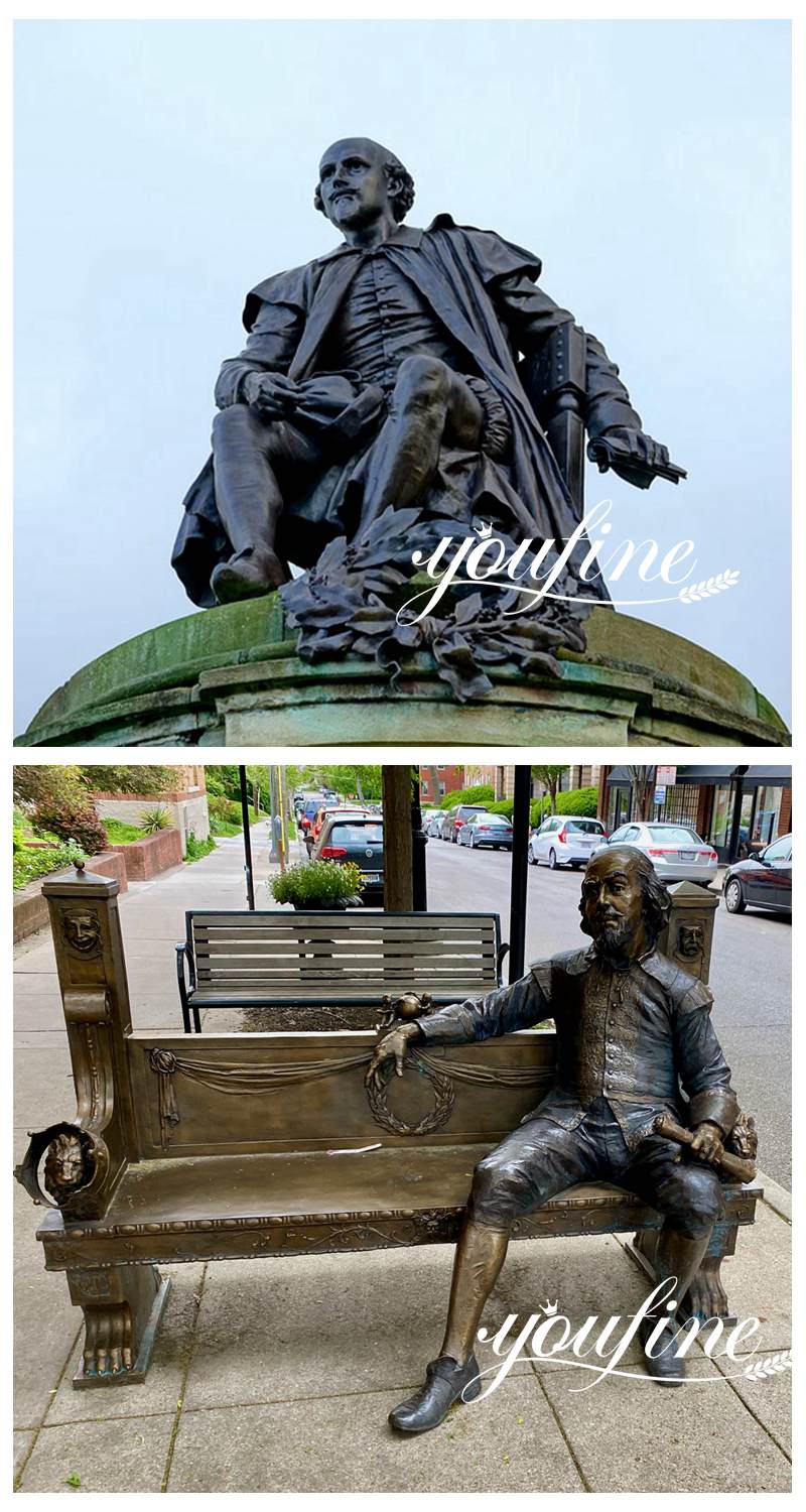 Shakespeare bronze sculpture