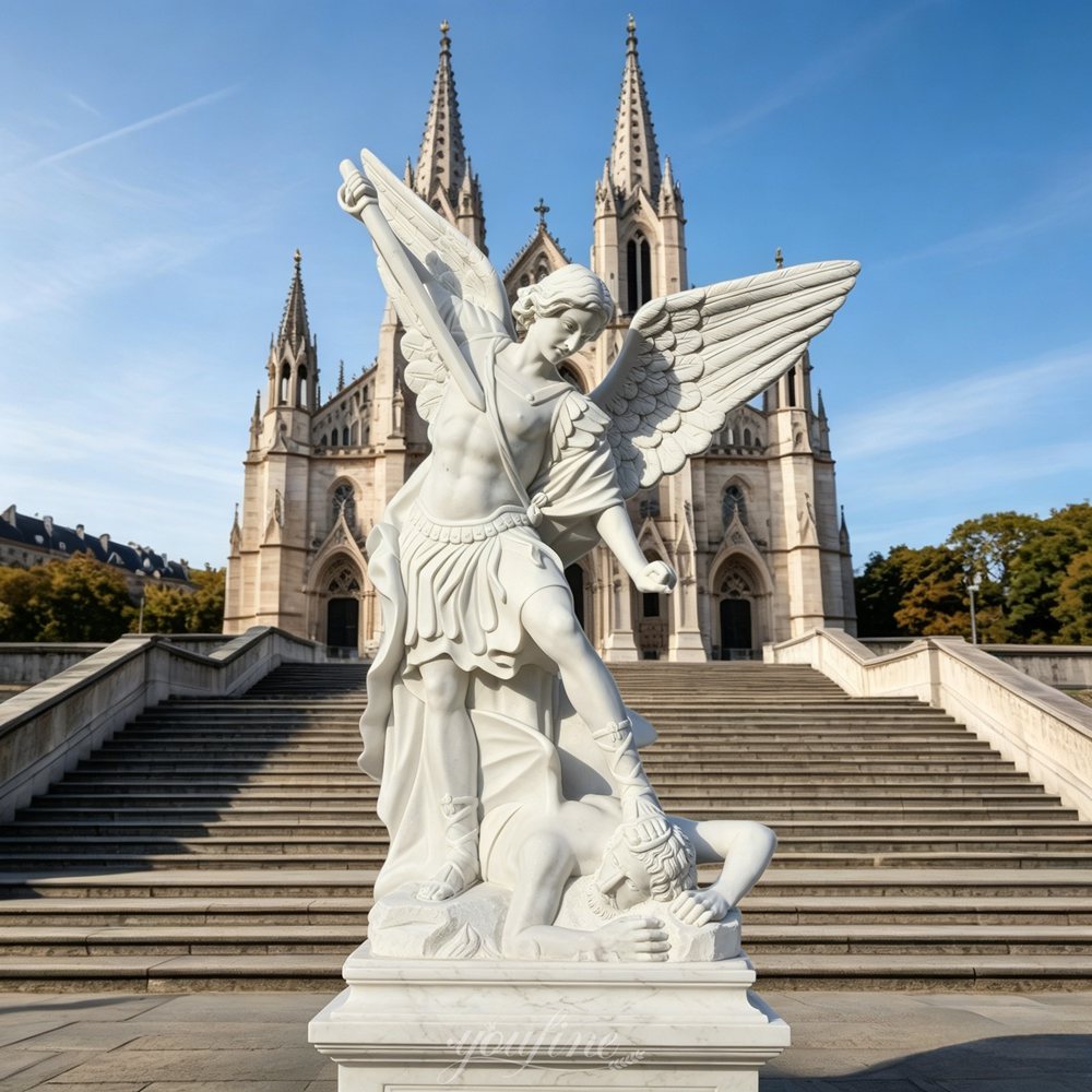 More Marble Saint Michael the Archangel Statues