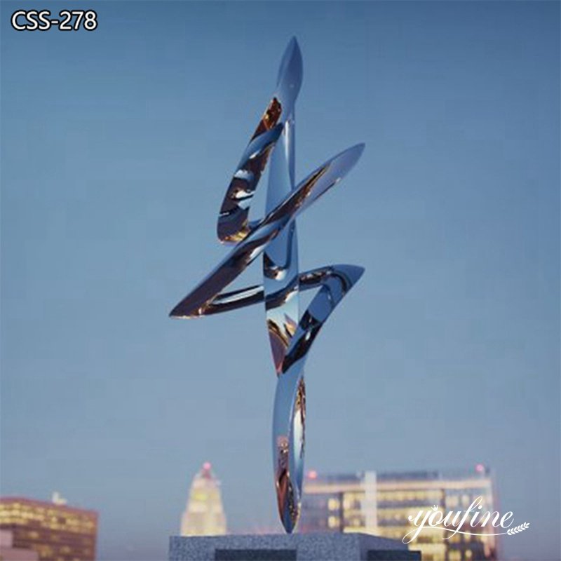 Stainless Steel Contemporary Abstract Sculpture for Sale CSS-278 (3)