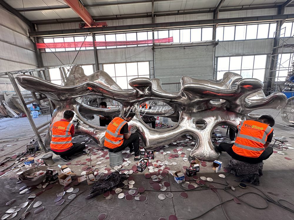 Stainless Steel Coral Sculpture Making Process