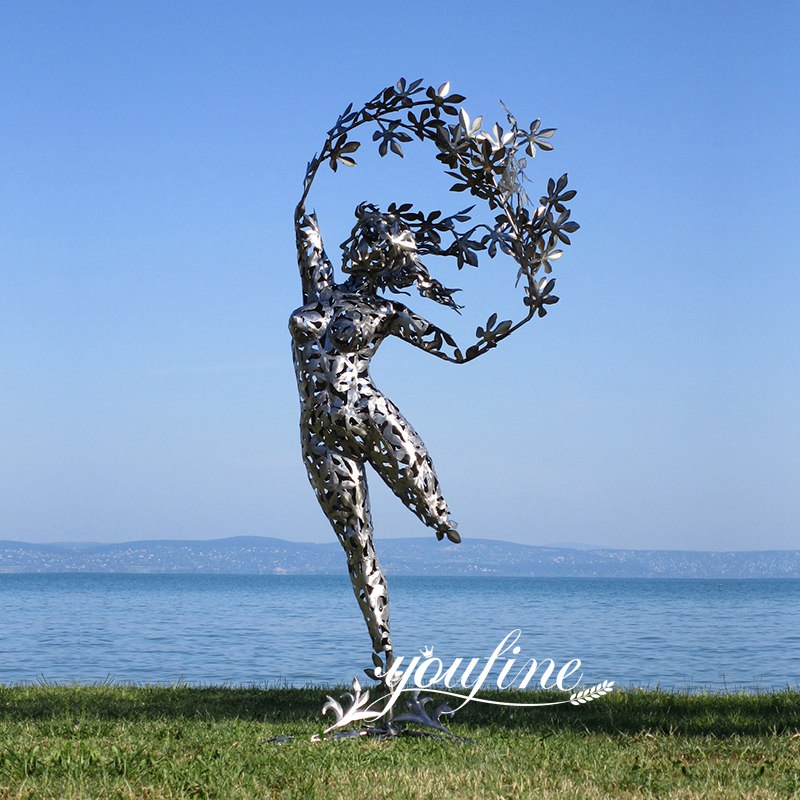 Stainless Steel Dancing Woman Sculpture Application
