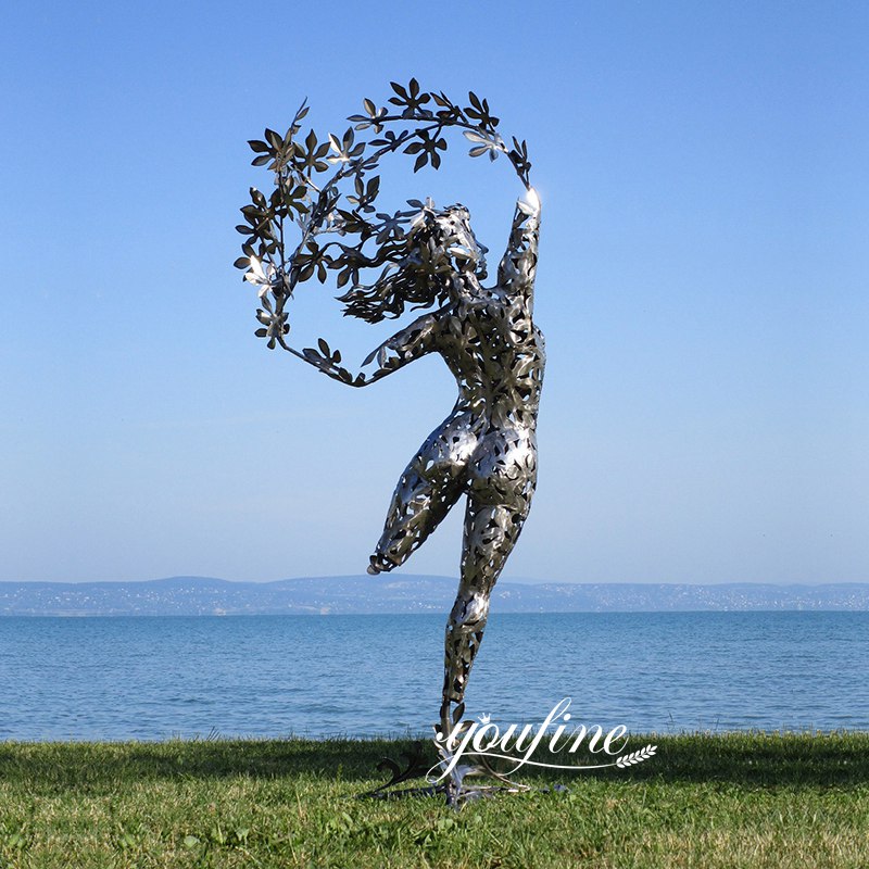 Stainless Steel Dancing Woman Sculpture Description