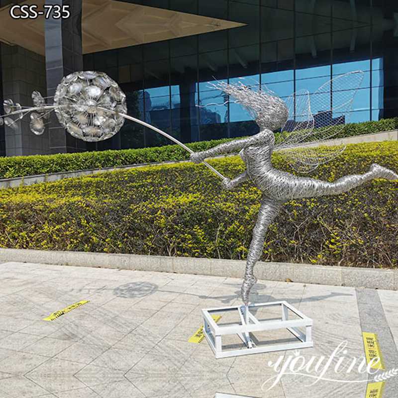  » Stainless Steel FantasyWire Fairy Sculpture for Sale CSS-735 Featured Image