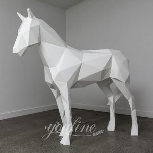  » Stainless Steel Geometric Horse Sculpture Modern Decor for Sale CSS-62