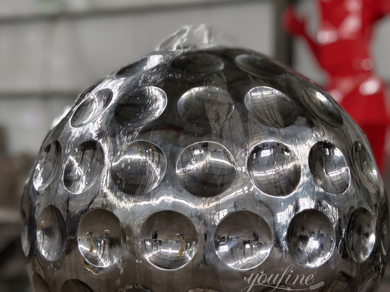 Stainless Steel Golf Ball Fountain Detail