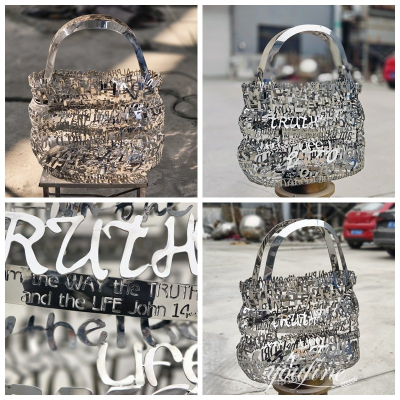 Stainless Steel Handbag Sculpture