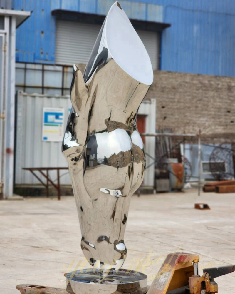 Stainless Steel Horse Head Statue 