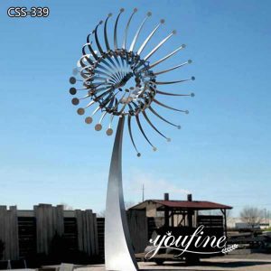 Stainless Steel Large Metal Kinetic Wind Spinners Sculpture for Sale CSS-339