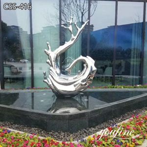  » Stainless Steel Modern Water Drop Sculpture Manufacturer CSS-416