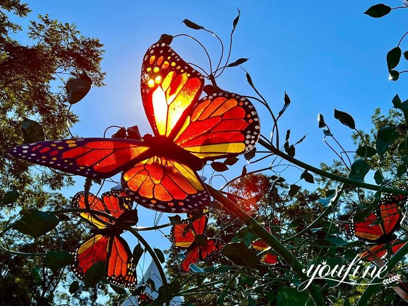 Stainless Steel Outdoor Butterfly Sculpture Details