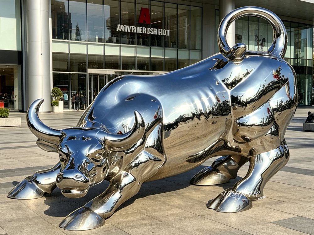 Stainless Steel Wall Street Bull Sculpture Feedback