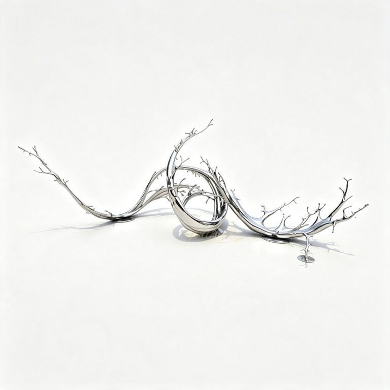 Stainless Steel Water Splash Sculpture