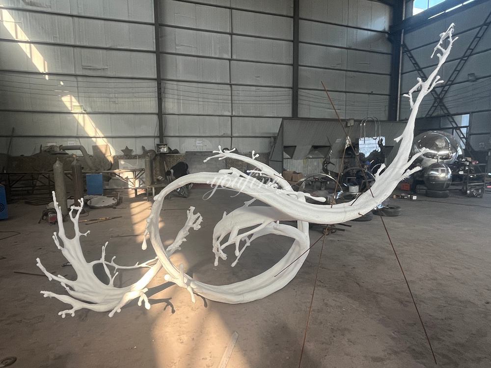 Stainless Steel Wave Sculpture Foam Model