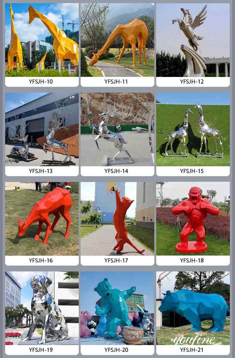 Stainless steel animal sculpture- YouFine Sculpture (1)