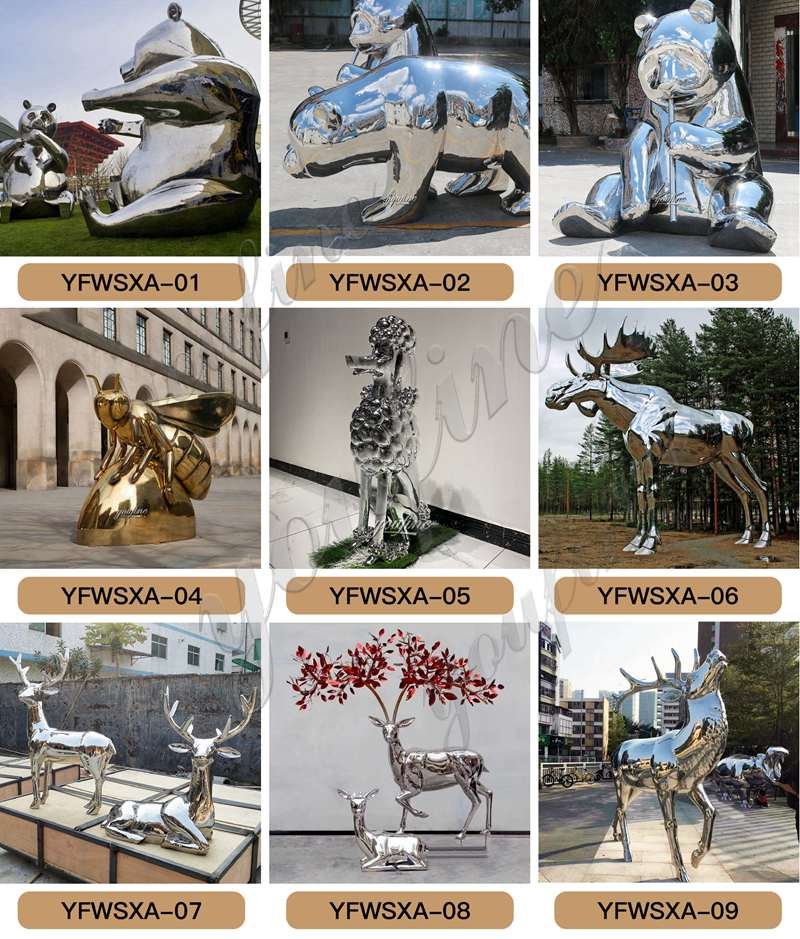 Stainless steel animal sculpture - YouFine Sculpture