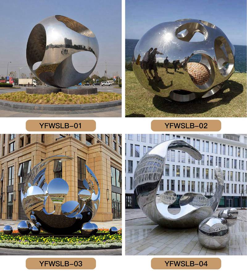 Stainless steel ball sculpture - YouFine Sculpture