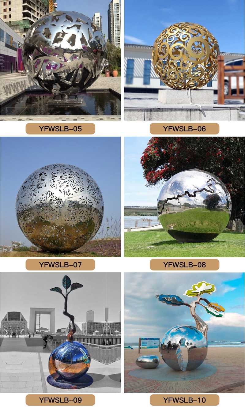 Stainless steel ball sculpture - YouFine Sculpture