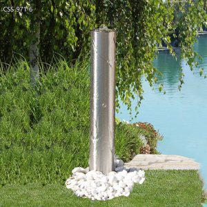  » Custom Cube-Shaped Stainless Steel Fountain Elevate Your Space