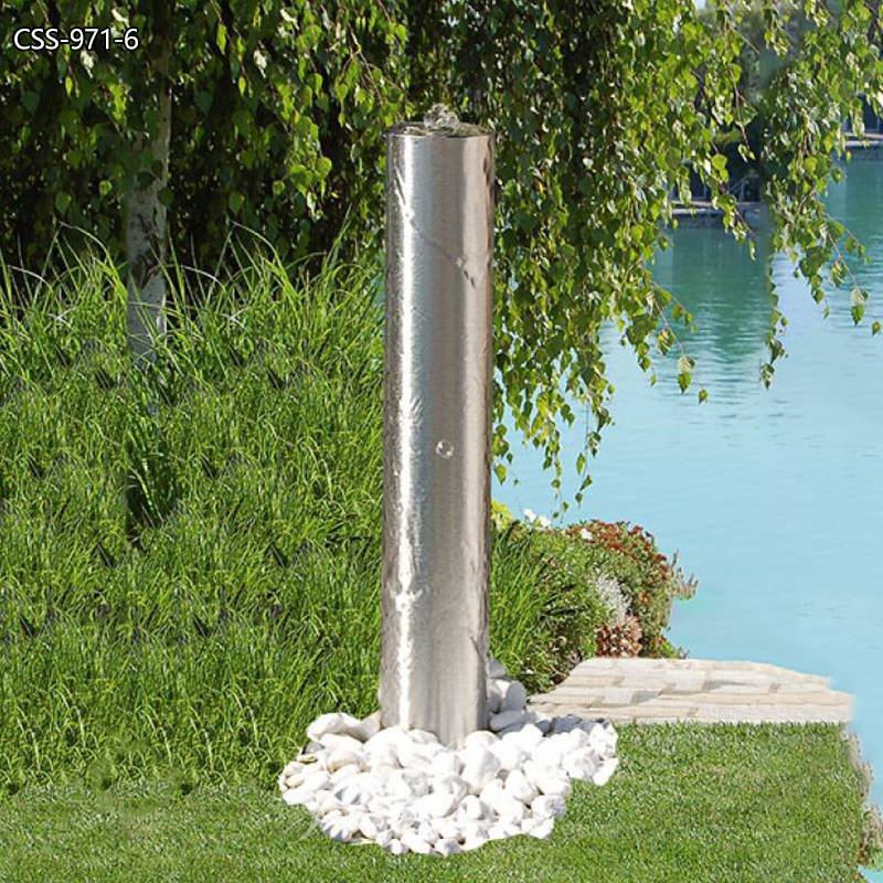 Stainless steel fountain