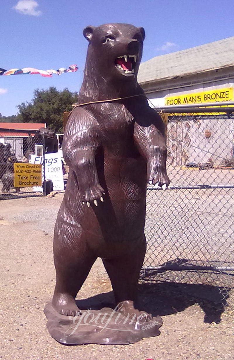Standing Bear Sculpture - YouFine Sculpture