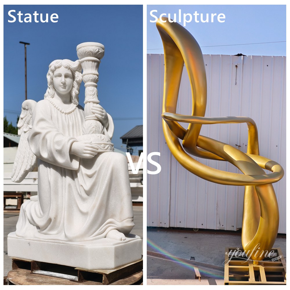 Bronze Horse Statue VS Abstract Stainless Steel Horse Sculpture