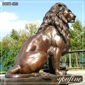 Stunning Bronze Lion Sculpture for Decor and Souvenirs for Sale BOK1-229