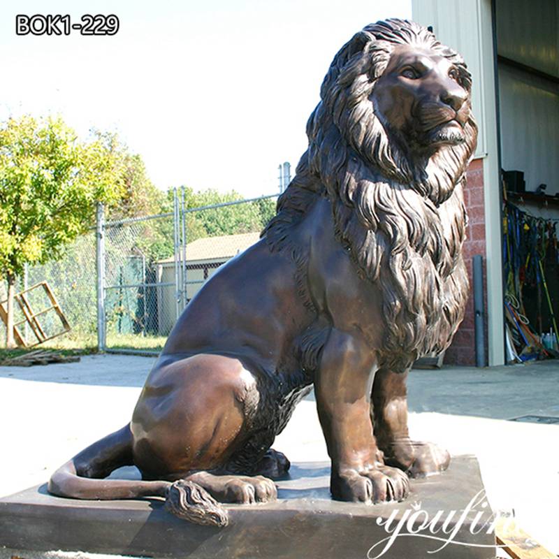 Stunning Bronze Lion Sculpture for Decor and Souvenirs for Sale BOK1-229 (2)