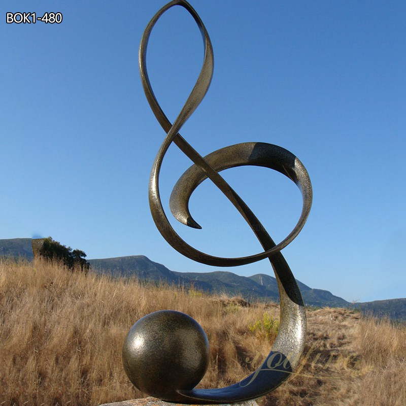  » Stunning Bronze Treble Clef Sculpture for Outdoor Decoration Featured Image