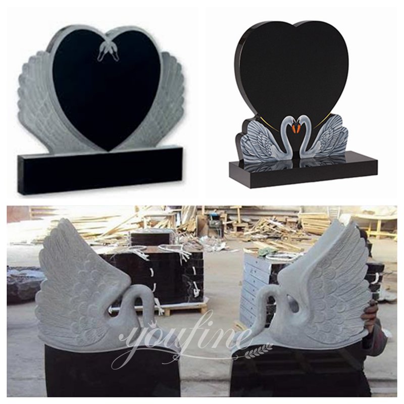 Swan headstone - YouFine Sculpture (2)