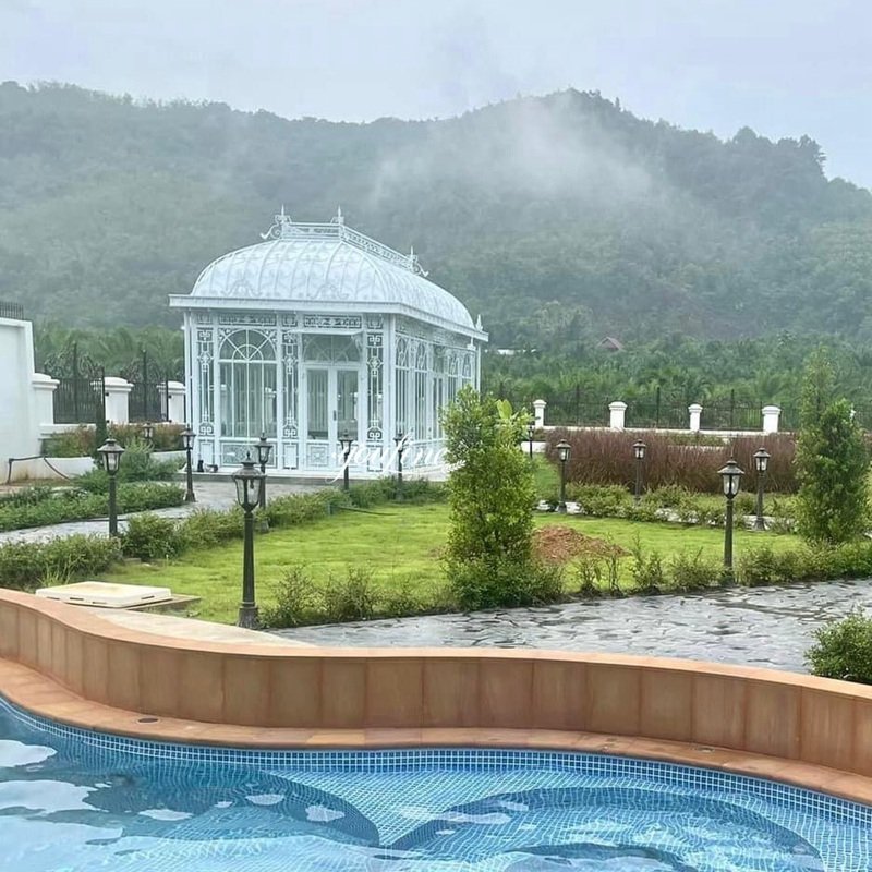 Thailand White Victorian Metal Gazebo Feedback