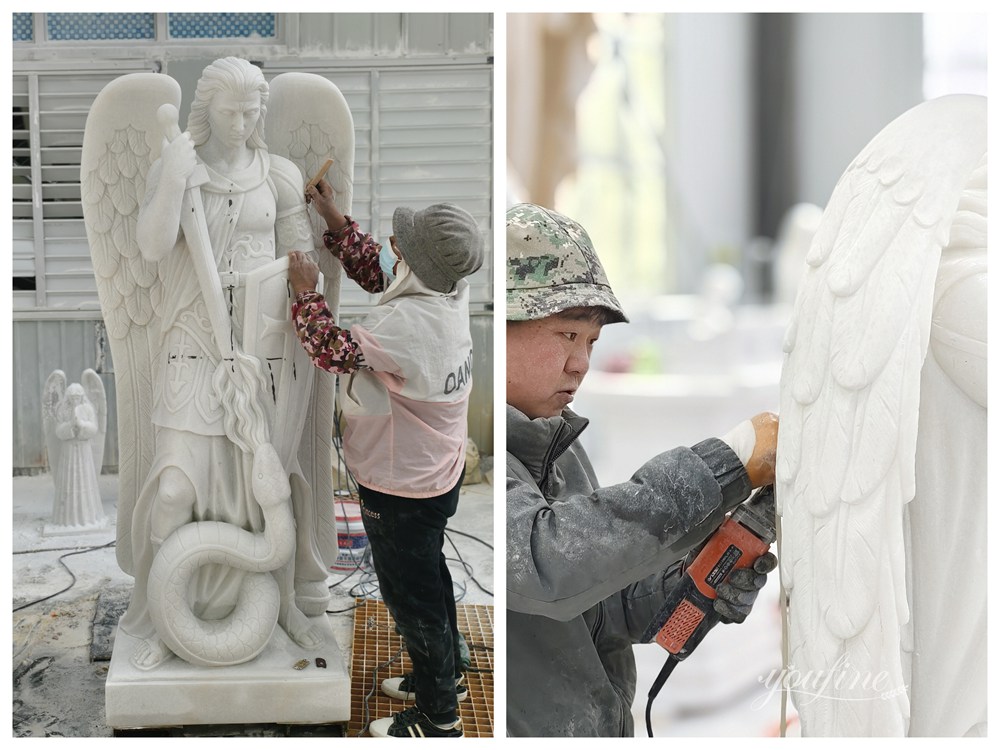 The Carving Process of the St. Michael Sculpture