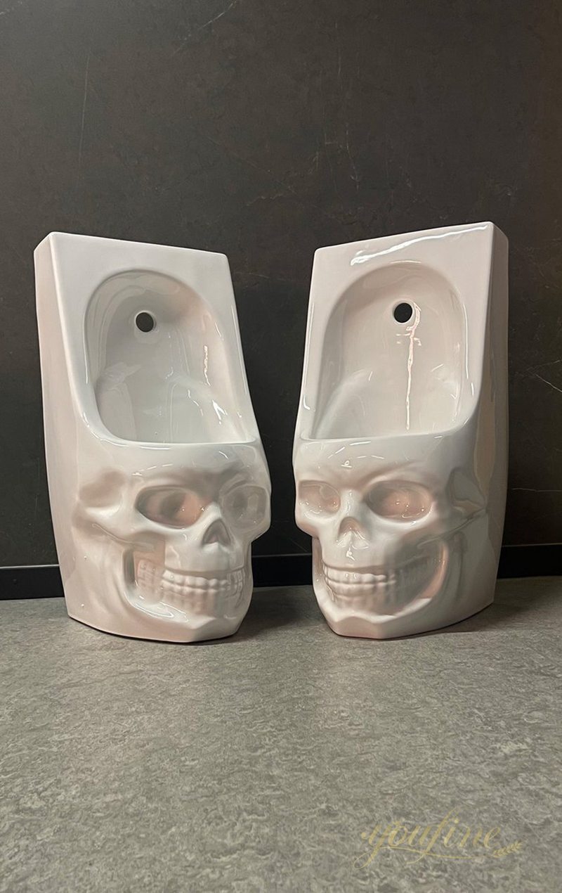 The Creepy and the Goth Art Marble Toilet - Skoilet