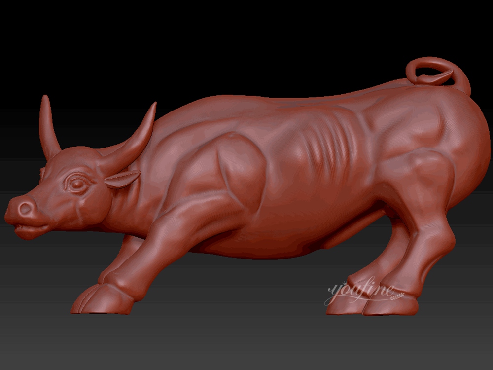 The Design of the Stainless Steel Wall Street Bull Sculpture