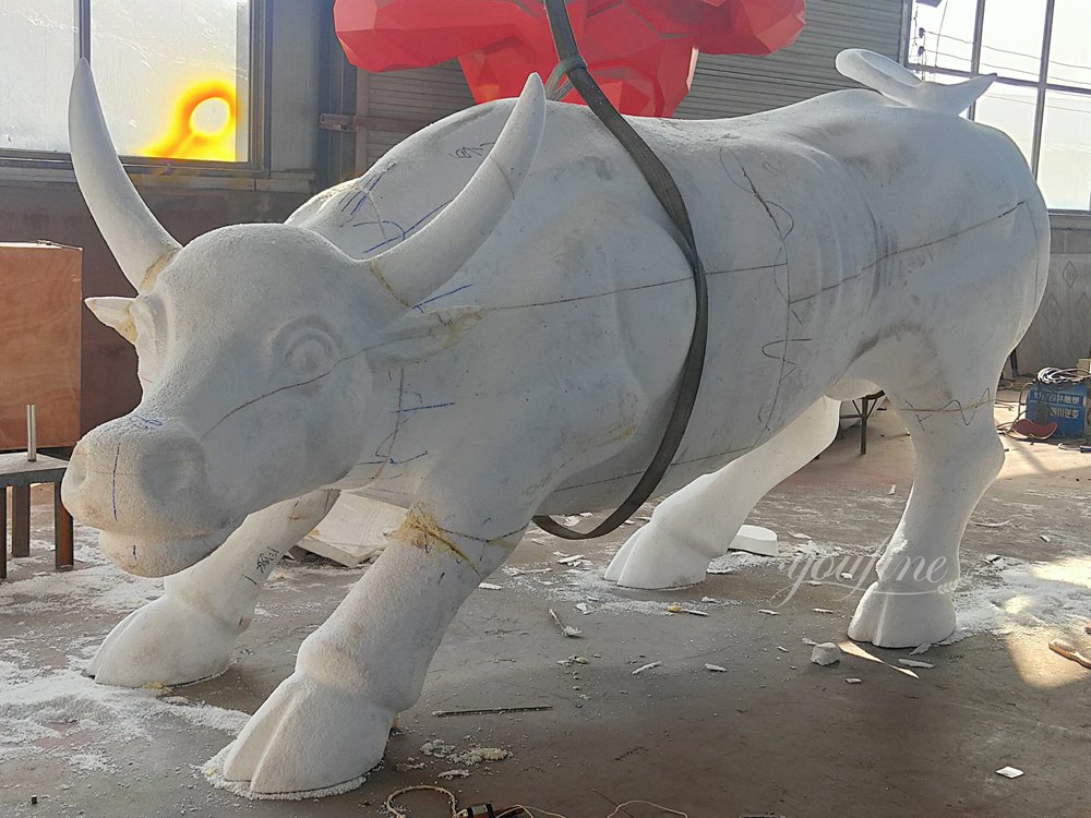 The Foam Model of the Stainless Steel Wall Street Bull Sculpture
