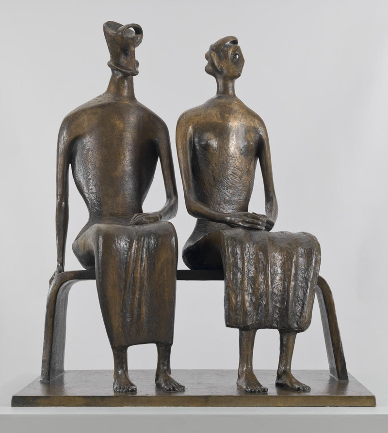 King and Queen 1952-3, cast 1957 by Henry Moore OM, CH 1898-1986