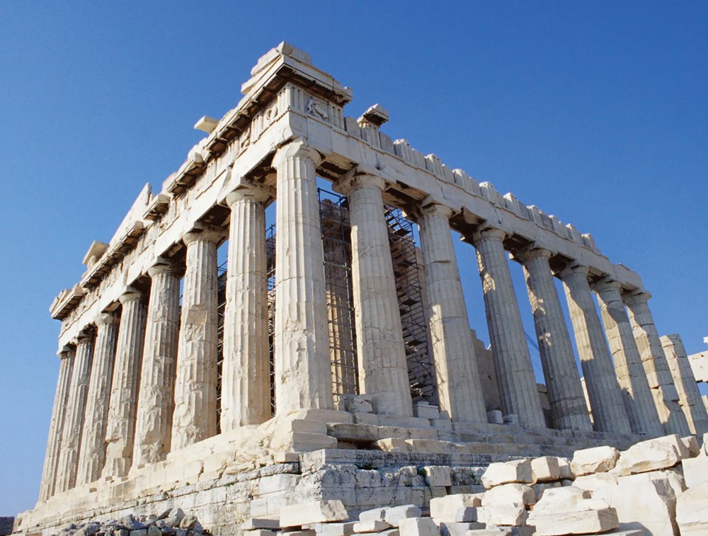 The Parthenon in Greece
