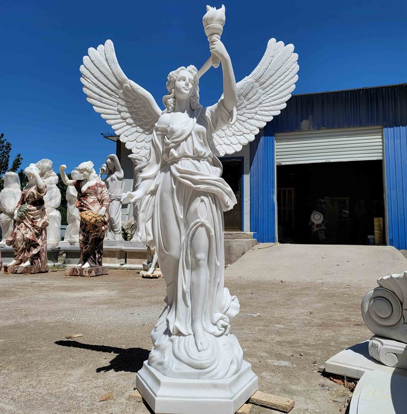 Torch Marble Angel
