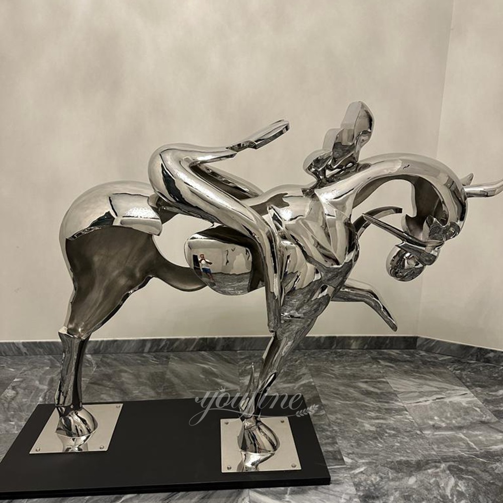 USA Living Room Abstract Stainless Steel Horse Sculpture Feedback