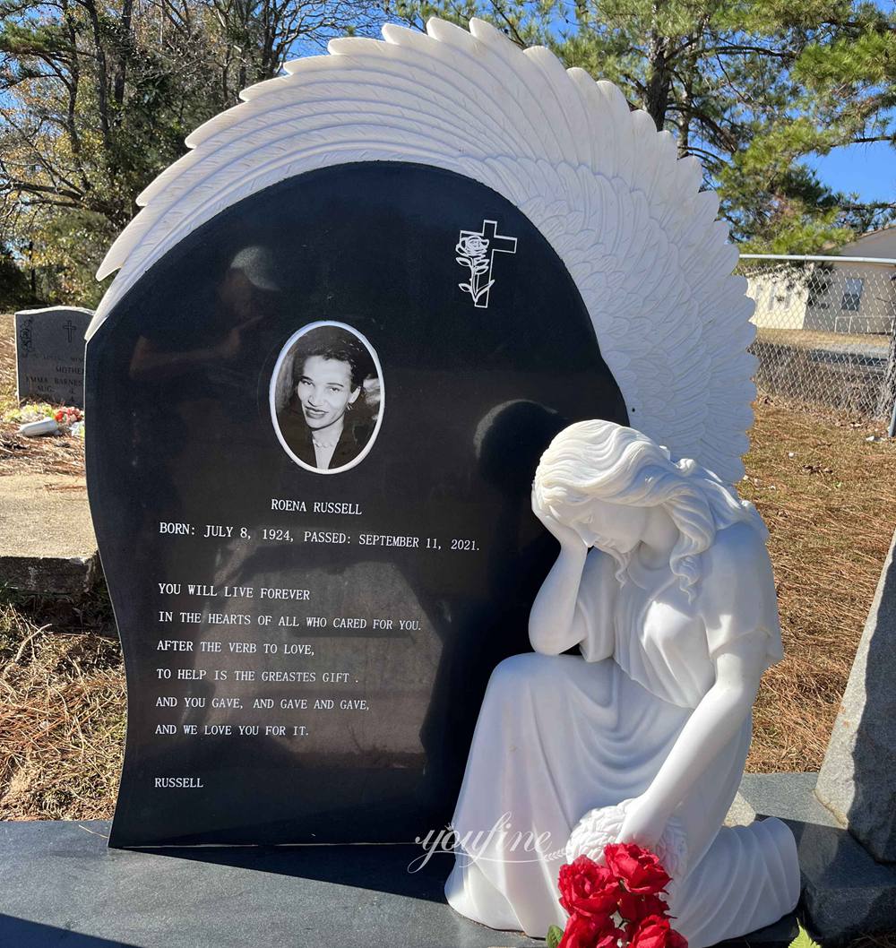 USA custom marble angel tombstone feedback