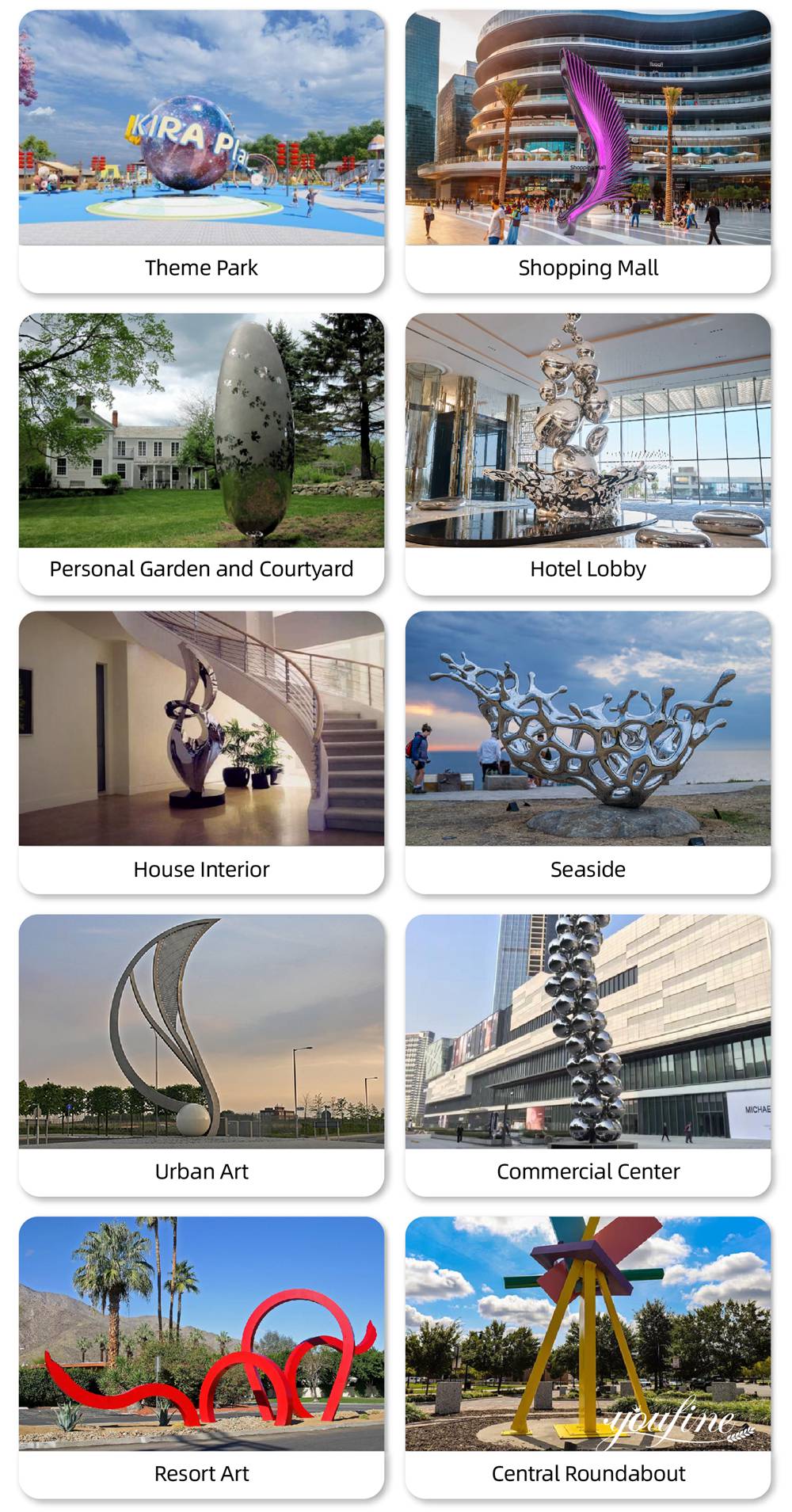 Urban Sculpture Application Scenes