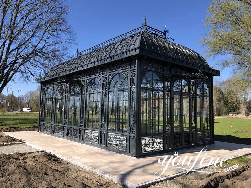 Victorian Wrought Iron Gazebo Description