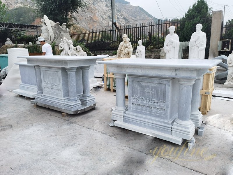 Vintage Religious Marble Altar For Church