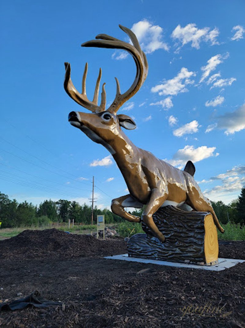 Vividly Giant Jordan Buck Statue for Public